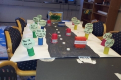 A garden of good values made by children